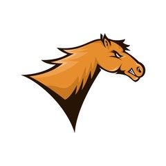 Wild Animal - horse - vector logo/icon illustration