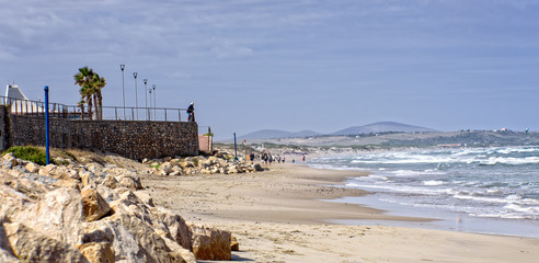 Sandstrand Sorso Mittelmeerk&uuml;ste Sardinien Sturm