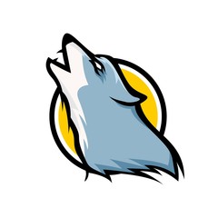 Wild Animal - wolf - vector logo/icon illustration