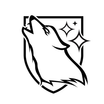 Wild Animal - wolf - vector logo/icon illustration