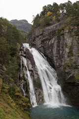 Obraz premium Glomnesfossen in Hjelledalen, Oppstryn, Norway