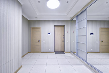 Russia,Moscow - The interior design of the hall in a new apartment.