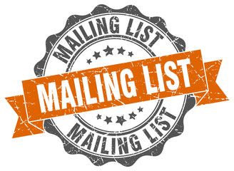 Obraz premium mailing list stamp. sign. seal