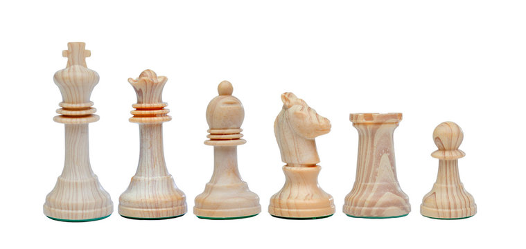 Chessmen Isolated on White