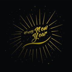 New year wishing word design pattern