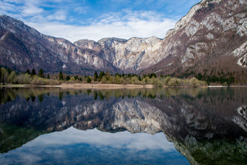 Bohinj lake in Triglav National Park, Slovenia