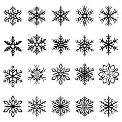 vector Snowflakes illustrations