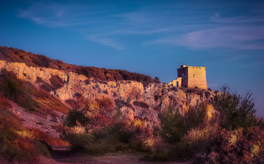 Fototapeta premium ancient watchtower italy