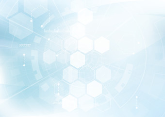 Vector Abstract background hexagons design. science futuristic energy technology. Hi-tech digital concept