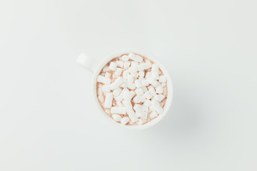 cacao with marshmallows in cup