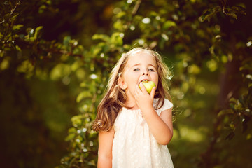 Little girl with long hair 