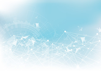 Futuristic shape abstract technology. Computer generated background. Vector illustration