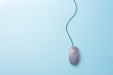 Gray computer mouse
