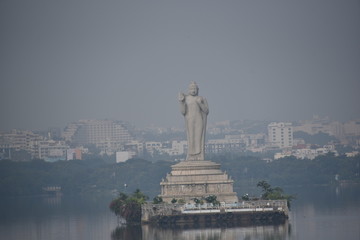 Buddha Statue, Hussain Sagar lake, Hyderabad, India