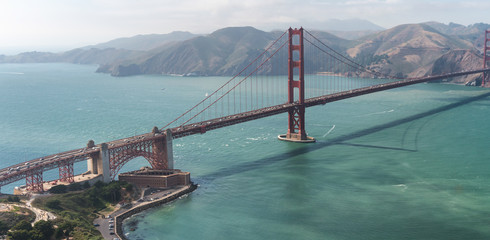San Francisco. Golden Gate as seen from helicopter tour