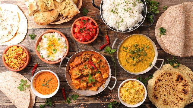 assorted indian food