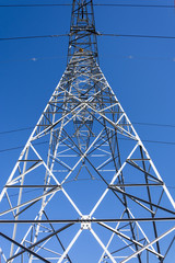 Towers and high-voltage electrical wiring