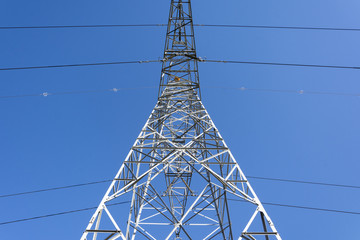 Towers and high-voltage electrical wiring