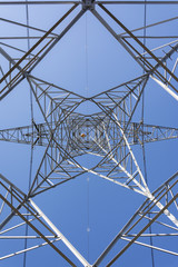 Towers and high-voltage electrical wiring