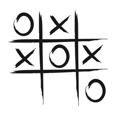Tic tac toe game vector icon