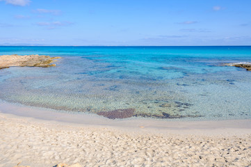 Ses Platgetes Beach in Formentera, Spain