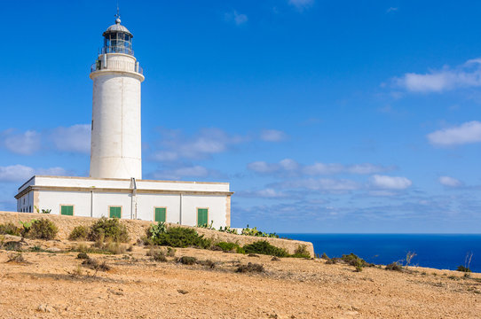 Mola Lighthouse in Formentera, Spain