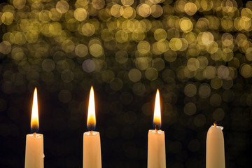 Drei Kerzen zum 3. Advent