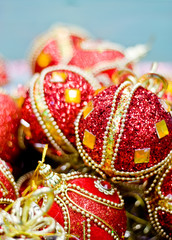 Red Christmas balls