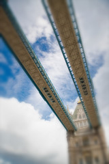 The Tower Bridge, London on a overcast day