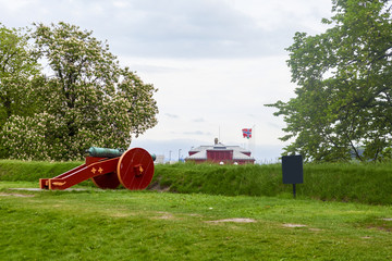akershus cannon in the city of oslo