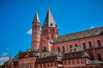 Fototapeta na wymiar Dom, St. Martin Kathedrale in Mainz, Rheinland-Pfalz