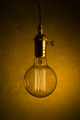 Squirrel cage filament light bulb