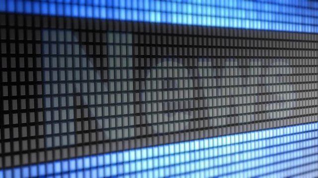 "News" on the Screen. 4K Resolution. Encoder Prores 4444. Great Quality. Looping.