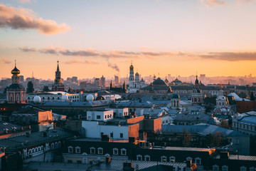 Fototapeta premium City sunset