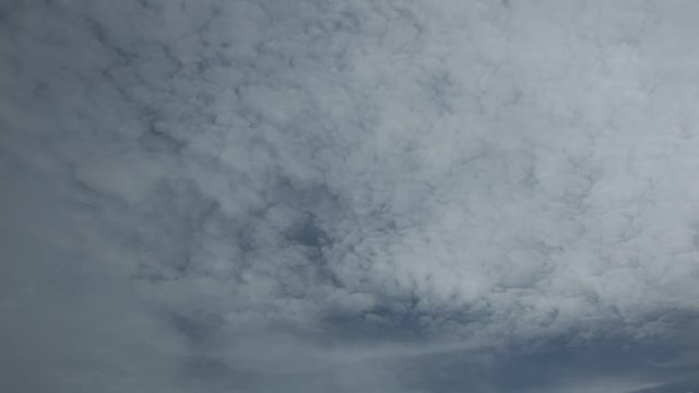 Cloudy blue tropical sky with soft white fluffy clouds high definition time lapse movie. Cloudscape.