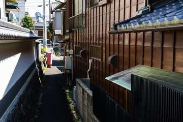 新蒲原　住宅地の路地