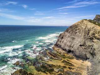 Wild beaches on western part of Algarve, Portugal