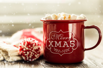 Sweet cacao with marshmallows