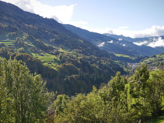Fototapeta na wymiar Schweiz Saas Prättigau Tal Landquart 8
