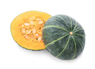  Japanese pumpkin on white background