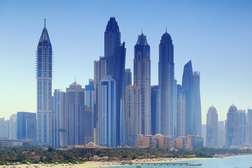Luxury business centre of Dubai - obrazy, fototapety, plakaty