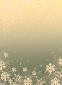 Illustration mit wunderschöne blau gold Verlauf mit Schneeflocke , Weihnachten Theme