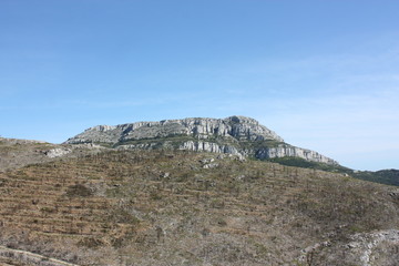Falaises de l'arriere Pays de Provence. Provence-Alpes-Côte-d'azur, France