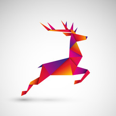 renifer origami wektor © Rzoog