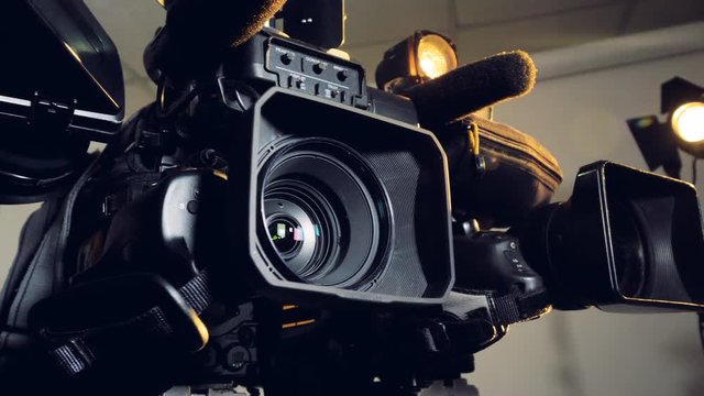 A detailed close-up shot in three different camera lenses. 