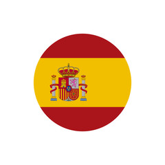 Fototapeta premium Spain flag, official colors and proportion correctly. National Spain flag. Vector illustration