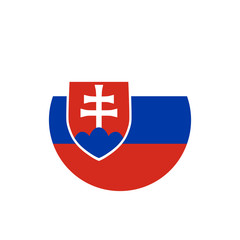 Obraz premium Slovakian flag, official colors and proportion correctly.