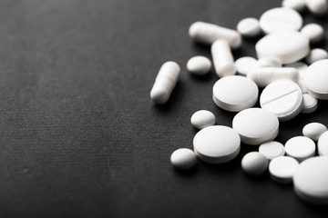 Pharmacy theme, medicine tablets.