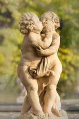 Fototapeta na wymiar Statue in park of Zwinger in Dresden Germany