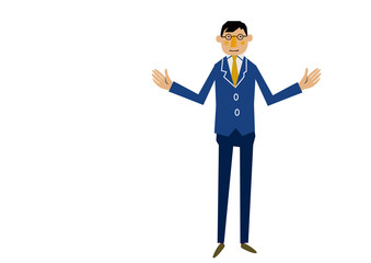 スーツを着た東洋人の男性